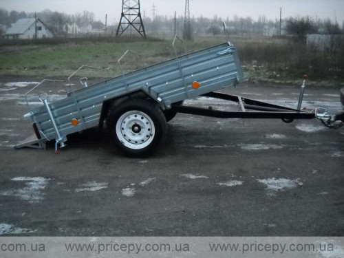 Trailer for transporting a snowmobile with sides #1