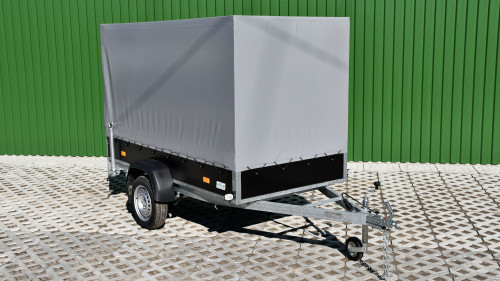 Flatbed trailer  256PB1119F with a high awning #1