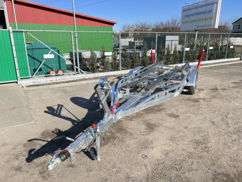 Two-axle boat trailer for transporting boats up to 7 meters #1