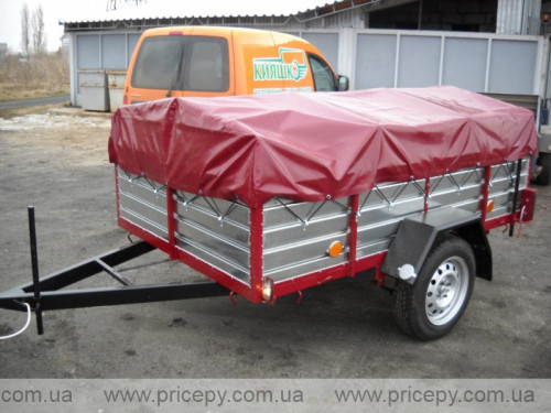 A trailer with the possibility of transporting an inflatable boat #1